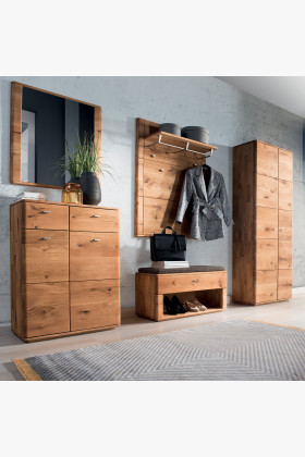 Nábytok do predsiene z dubového masívu, Texas